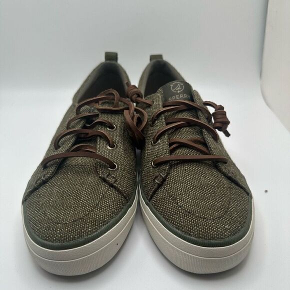 Sperry Women’s Crest Vibe Sneaker 7 ARMY GREEN - Picture 2 of 7